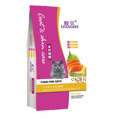 Liangbei cat food Liangbei super bright hair cat food bright hair types ໄລຍະເວລາ cat ທັງຫມົດບໍ່ມີ tear stain ອາຫານ cat 500g ອາຫານແມວທົ່ວໄປ