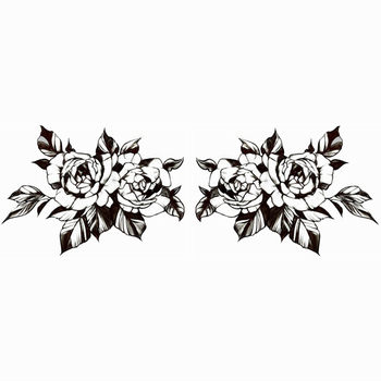 Flower Arm Girl Tattoo X117 118 Shoulder Sexy Flowers Flowers Leaves Pair Tattoo