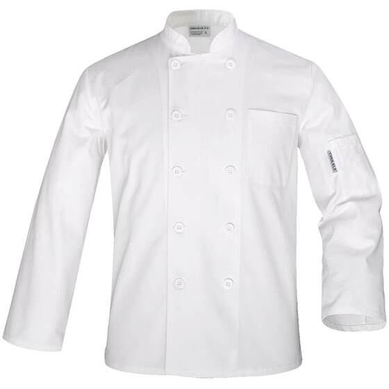Chef uniform overalls men's long sleeve white kitchen