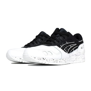 ສີດໍາແລະສີຂາວ splash Asics Gel Lyte III V H6Q1L H6T1L-9090 Oreo ຂະຫນາດຂອງຜູ້ຊາຍແລະແມ່ຍິງ