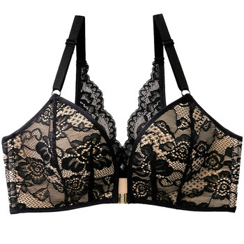 Aimei Feilu sexy bra women's underwear beautiful back front buckle bra no steel ring collection lace Japanese style 598013