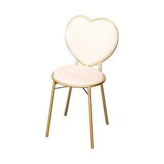 New modern minimalist dresser stool ins Nordic girl heart bedroom backrest princess bow makeup chair