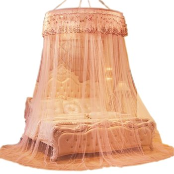 No punching ceiling dome princess style encrypted mosquito net home bedroom 1.8m bed 2023 advanced ceiling free installation