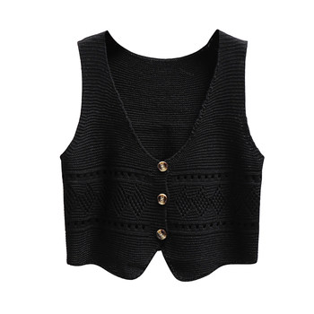 New style student cardigan small jacket knitted vest