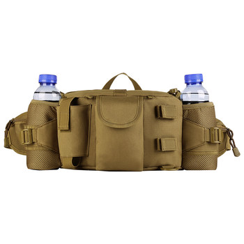 Outdoor sports canvas one-shoulder water bottle portable waist bag