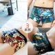 Quần lót nam in hình lỏng quần đùi sexy cạp thấp cotton tinh khiết cá tính tất cả cotton mũi tên xu hướng hiển thị quần đùi - Giống cái