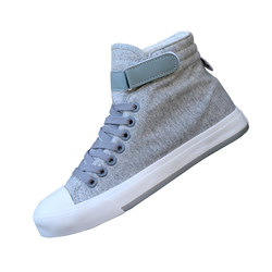 Spring canvas shoes men's high-top casual shoes youth breathable sneakers white autumn cloth shoes students shoes sneakers