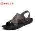 Dép Spider King nam 2018 hè mới nam mềm đế da thoáng khí đi biển chống trượt Sandal