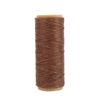 50 ແມັດ 150D polyester flat wax thread ສໍາລັບ hand sewing luggage, wallets and leather goods thread wax thread 1.0mm leather hand sewing thread