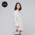 Nở ca cao mùa hè và mùa thu kẻ sọc đơn giản, đồ ngủ nữ mỏng tay áo cotton dài tay thoải mái cung cấp dịch vụ nhà pijama lụa Pyjama