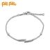 FolliFollie Fuli thời trang đơn giản S925 bạc hình vòng tay cá tính vòng tay nam Vòng đeo tay Clasp