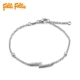 FolliFollie Fuli thời trang đơn giản S925 bạc hình vòng tay cá tính