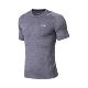 Li Ning áo thun ngắn tay nam hàng loạt đào tạo mới cổ tròn Áo sơ mi nam thể thao mùa hè - Áo phông thể thao
