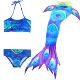 Bộ đồ bơi nàng tiên cá trẻ em kiểu bikini mới gợi cảm bikini cô gái quần áo đuôi tách thiết bị bơi set đồ bơi bé trai caio cấp