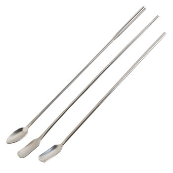 Stainless steel square mouth milk tea bar spoon is more durable and more durable