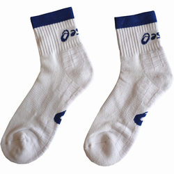 Foreign trade thickened towel bottom professional black and white sports socks for men and women pure cotton deodorant and sweat-absorbent mid-length running badminton