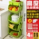 Kệ bếp sàn nhiều tầng cung cấp không gian thiết bị gia dụng nhỏ cửa hàng bách hóa trái cây giỏ rau giỏ kệ - Trang chủ