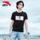 Anta áo thun ngắn tay nam 2018 hè mới dệt kim tay ngắn tay thoải mái áo thoáng khí tay áo giản dị
