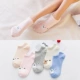 Vớ nữ vớ vớ nữ vớ thấp giúp vớ cotton mùa hè phần mỏng miệng nông vớ vô hình Hàn Quốc silicone chống trượt dễ thương - Vớ hàng tuần tất uniqlo