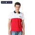 Áo thun nam tay ngắn mùa hè màu sắc phù hợp với áo thun mẹ-con hoang dã 629555 JESSTONY - Polo áo polo sói Polo