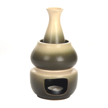 White wine, rice wine, wine warmer, wine scalding vessel, ceramic candle holder
