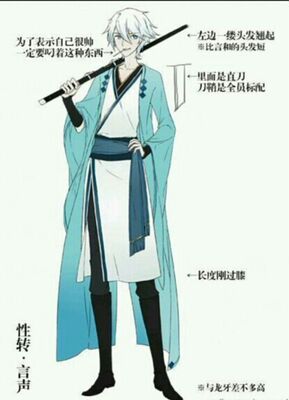 taobao agent Sword Spring and Autumn Performance COS Cos wigs and wig blue and white Harajuku Short Hair Mosait