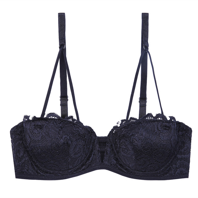 Japanese detachable 1/2 half cup push-up girl's bra