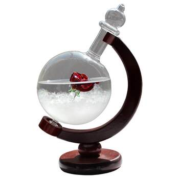 Globe weather forecast bottle glass living room ornaments