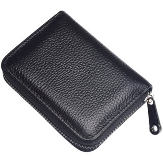 Card holder men's large-capacity multi-card slot small card holder women's leather ultra-thin anti-degaussing bank card holder ID card holder
