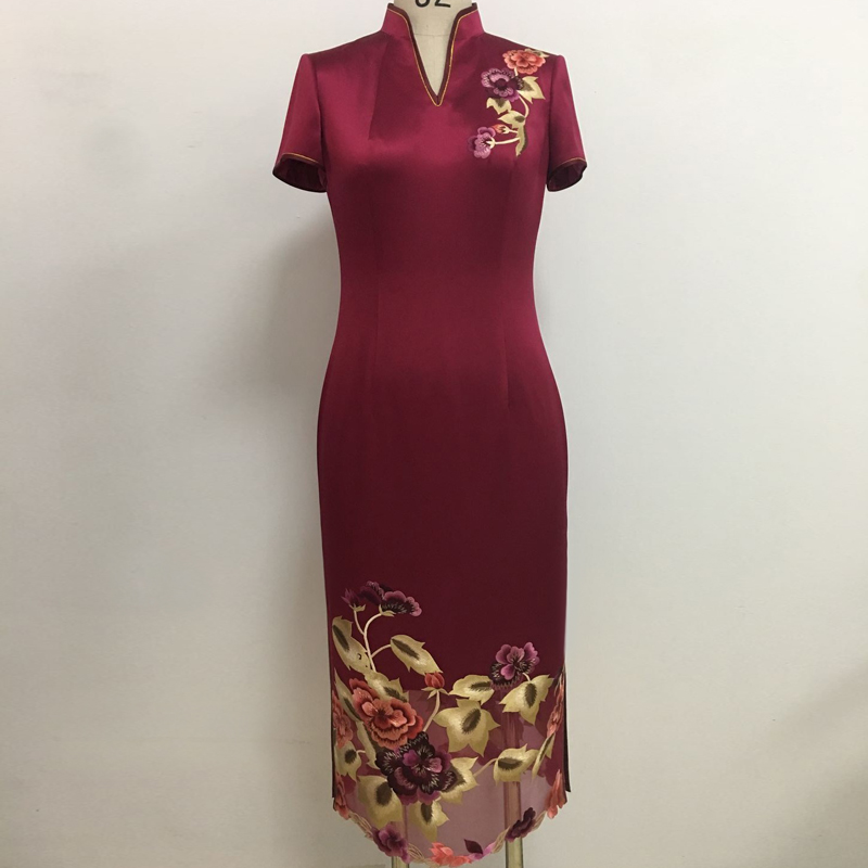  L+Burgundy, with short sleeve  