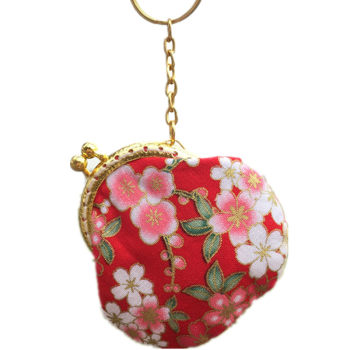 5cm mini gold bag ສໍາເລັດຮູບຖົງເງິນ fabric key pendant coin purse