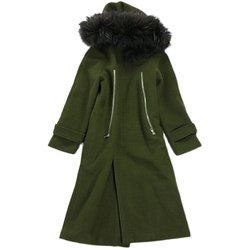 SASA winter new loose large fur collar mid-length woolen coat Korean style loose women's coat