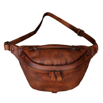 Fatis new handmade vintage leather waist bag