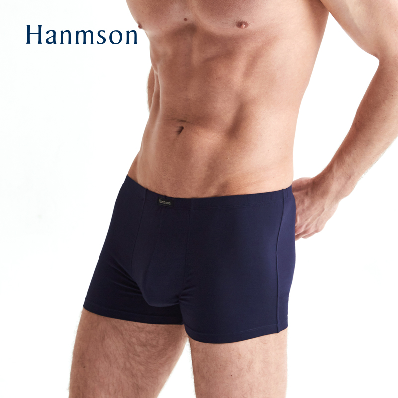 Hanmson Hemmingham mens quần lót phẳng góc Mordale quần bốn-góc mùa hè mỏng cỡ lớn quần quần lót nam giới.