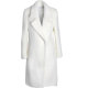 Imitation mink gold slim fit white winter velvet coat