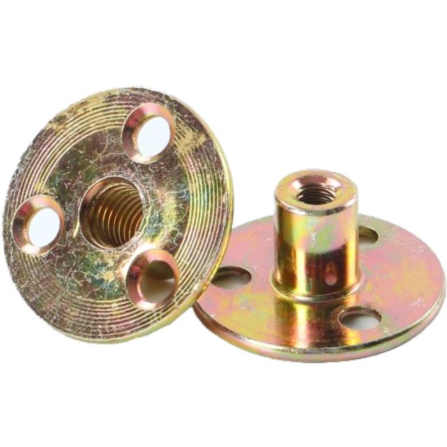 Three-hole nut iron plate nut high strength metric inch