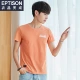 Sản phẩm quần áo Tiancheng 2019 hè mới áo thun nam tay ngắn cổ tròn màu cotton rắn xu hướng phiên bản Hàn Quốc in một nửa tay Áo thun nam