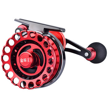 Jin biao wang all-metal micro-lead magnetic slow-falling ice fishing reel