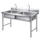 Cabinet type washbasin disinfection pool single sink stainless steel