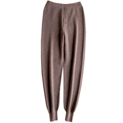 ສິນຄ້າເຄົາເຕີ້ຂອງແທ້ ດູໃບໄມ້ລົ່ນແລະລະດູຫນາວໃຫມ່ seamless ຂະຫນາດກາງຫນາຜູ້ຊາຍກາງເກງ cashmere ບໍລິສຸດຂອງຜູ້ຊາຍ pants wool pants ຄວາມຮ້ອນສູງແອວ