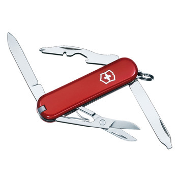 ດັ້ງເດີມ Victorinox Swiss Army Knife 58MM Xiaoyaopai (ສີແດງ) 0.6363 multi-function folding Swiss knife knife