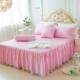 Single bed váy khăn trải giường thành viên 1,5m 1.8m bông giường bìa trượt bảo vệ ren Simmons nhóm rắn công thức - Váy Petti