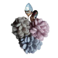 ເຂັມຂັດ Plush ins trendy personality suit coat corsage brooch decoration creative versatile matching accessories