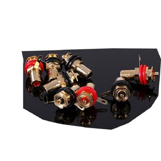 Taiwan product quality rca 807 lotus socket/junction base pure copper gold-plated bimei cmc816