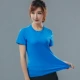 Quần áo khô nhanh tay nam ngắn cổ tròn thả lỏng tập thể dục nửa áo sơ mi tay áo thun nữ sinh chạy áo thun