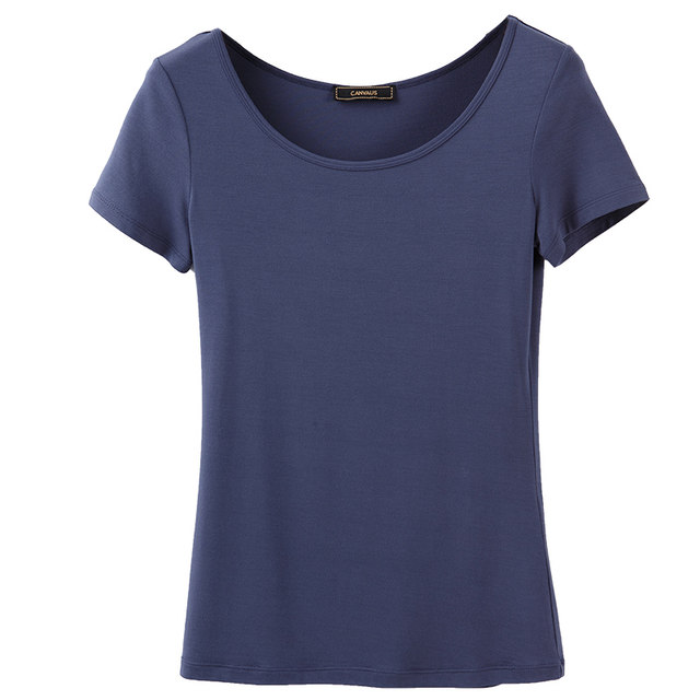 High-end short-sleeved solid color T-shirt