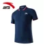 Anta tay ngắn nam 2019 xuân mới áo sơ mi POLO thấm hút mồ hôi áo thun thoáng khí top áo thể thao nam giản dị Áo polo thể thao