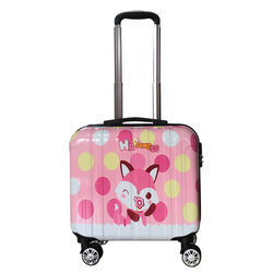 ກະເປົາເປ້ເດັກນ້ອຍງາມກາຕູນລະຫັດຜ່ານ 18-inch lightweight travel universal wheel trolley case 16 small suitcase LOGO