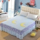 Bộ đồ giường bằng vải cotton một mảnh trải giường bằng vải trải giường 1,8 m 1,5m Bộ đồ giường bằng vải lanh chống trượt