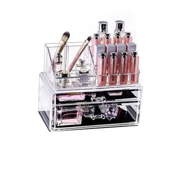 Cosmetic storage box transparent desktop superimposed storage rack